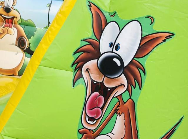 Crazy Animals wolf cartoon detail